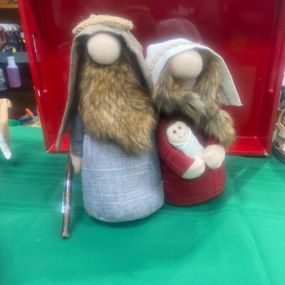 Chestnut Lane Boutique Joseph, Mary And Baby Jesus Bean Filled Plush Decor
